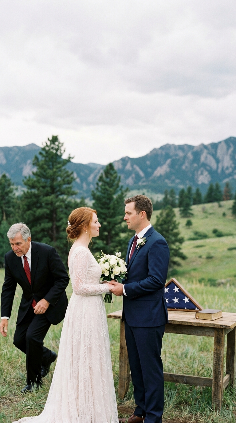 A lányom esküvője alatt a vőlegénye folyton a családunk birtokáról beszélt. Miközben az oltárnál állt, és már majdnem kimondta, hogy „Igen”, átnyújtott nekem egy üzenetet a csokrjába rejtve: „Apa, ments meg.” Felálltam, és… – Hírek