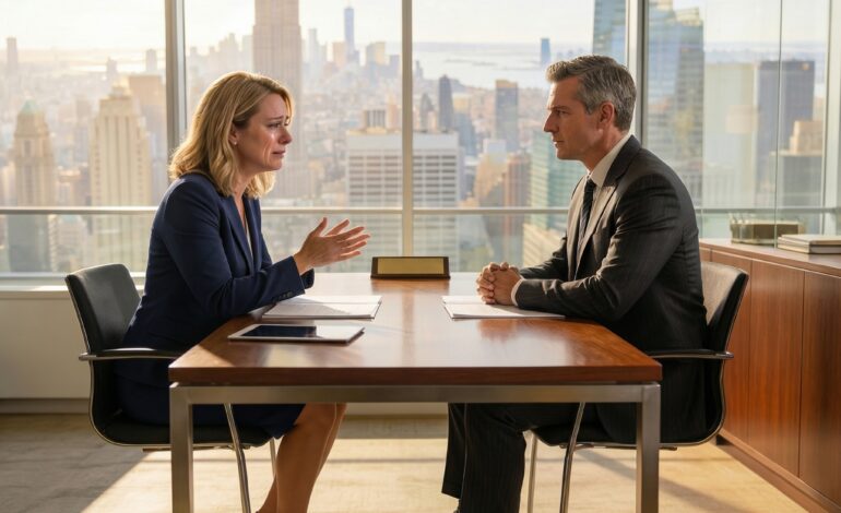 „Kiedy miałam siedem lat, płakałam i mówiłam, że wyjdę za mąż za sąsiadkę. Piętnaście lat później przyszłam na rozmowę kwalifikacyjną. Prezes spojrzał na mnie i powiedział: »Czy przyszłaś… żeby zostać moją żoną?«”.