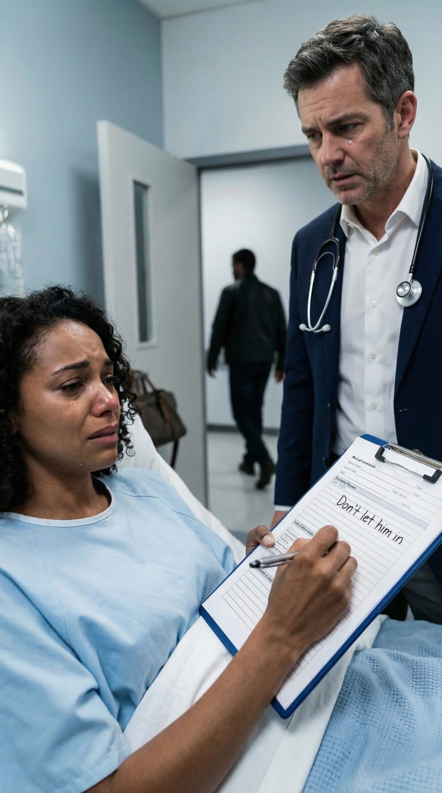 „Mówię lekarzowi, że poślizgnęłaś się i uderzyłaś głową. Rozumiesz?” – wyszeptał mój mąż przy moim szpitalnym łóżku. Skinęłam głową – aż nachylił się bliżej i syknął: „Powiedz prawdę, a nigdy więcej nie zobaczysz dzieci”. Kilka minut później wszedł mój lekarz… i uświadomiłam sobie, że to mój stary przyjaciel ze studiów. Drżącymi rękami chwyciłam go za długopis i napisałam trzy rozpaczliwe słowa. Gdy tylko je przeczytał, zbladł. To, co wydarzyło się później, zmieniło wszystko.