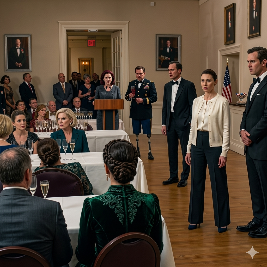 „Moja macocha powiedziała: »Wprowadzała was wszystkich w błąd«. Utrzymywałem przy życiu trzech żołnierzy przez dziewięć godzin w zawalonym szpitalu polowym, nawet po opatrzeniu moich rannych palców szpatułką. Jeden z tych żołnierzy stał zaledwie trzy metry za nią. Potem podszedł do podium na protezie nogi”.