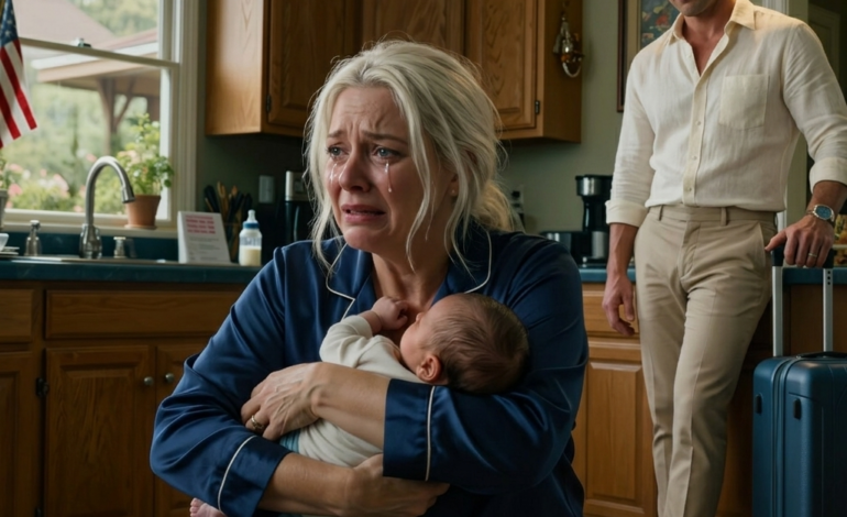 Mój mąż zostawił mnie samą z naszymi nowonarodzonymi bliźniakami, żebym „odnalazła siebie”. Powiedział: „Te maluchy są za głośne – potrzebuję przestrzeni”, po czym poleciał z przyjaciółmi do Europy na miesiąc, zostawiając mnie samą z opieką nad naszymi noworodkami. A kiedy w końcu wrócił, oniemiał, widząc, jak bardzo wszystko się zmieniło.