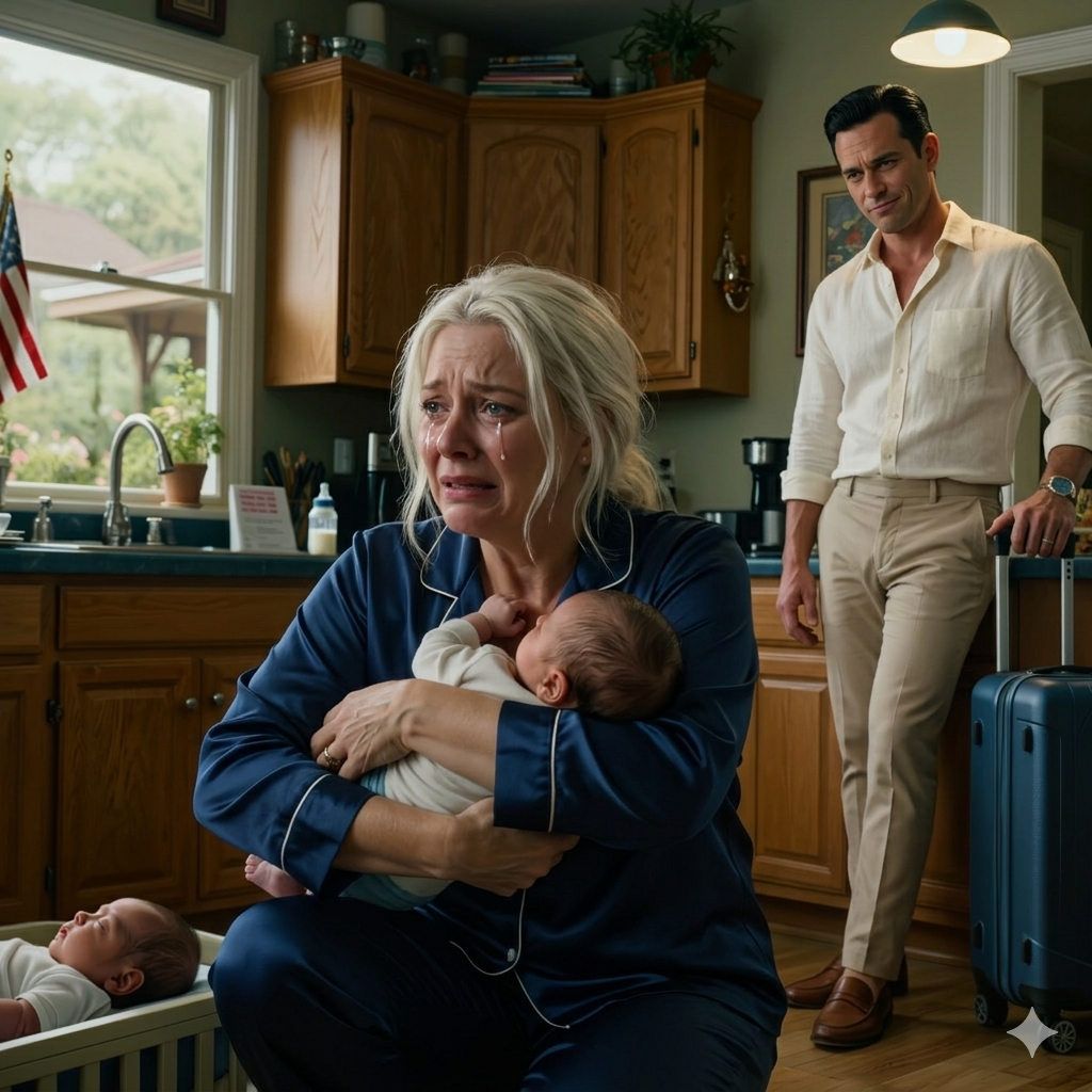 Mój mąż zostawił mnie samą z naszymi nowonarodzonymi bliźniakami, żebym „odnalazła siebie”. Powiedział: „Te maluchy są za głośne – potrzebuję przestrzeni”, po czym poleciał z przyjaciółmi do Europy na miesiąc, zostawiając mnie samą z opieką nad naszymi noworodkami. A kiedy w końcu wrócił, oniemiał, widząc, jak bardzo wszystko się zmieniło.