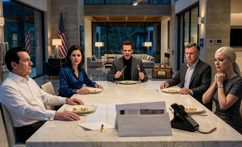 # Nigdy nie powiedziałem zięciowi, że jestem właścicielem firmy, w której pracuje jako prezes. Zawsze widział, jak żyję skromnie. I pewnego dnia zaprosił mnie na kolację do swoich rodziców. Chciałem zobaczyć, jak traktują kogoś, kogo uważają za „nic”… dopóki nie przesunęli koperty po stole. I zaledwie dwie minuty później… cały nastrój się zmienił. Mój zięć nie miał pojęcia, że ​​jestem właścicielem firmy, która wypłacała mu pensję. Dla niego byłem po prostu jakimś spłukanym starym wykonawcą w butach roboczych. Potem przesunął broszurę domu opieki po stole w jadalni i pięć minut później cały jego świat się zawalił.