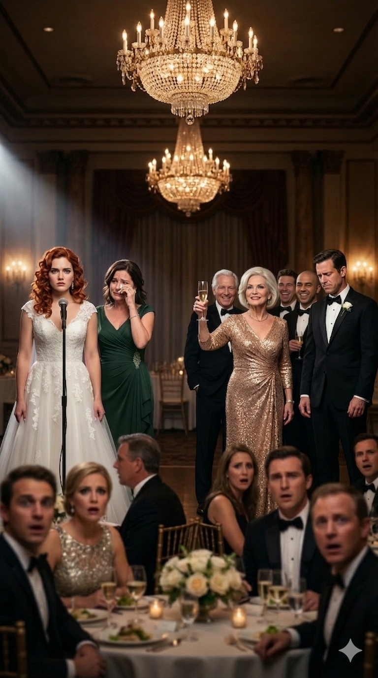 Śmiali się z mojej matki przed 200 gośćmi weselnymi. Moja przyszła teściowa uniosła kieliszek i powiedziała: „To nie jej matka – to pokojówka”. Sala wybuchnęła śmiechem. Wstałam, chwyciłam mikrofon i powiedziałam: „To koniec tego ślubu”. Ale gdy tylko odchodziłam, mama spojrzała na mnie ze łzami w oczach i wyszeptała: „Kochanie… Jestem teraz miliarderką”. Nie miałam pojęcia, co mnie czeka.