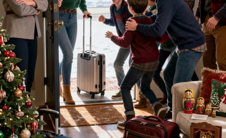 Mama błagała mnie, żebym wrócił do domu na święta. Po 10-godzinnym locie otworzyła drzwi: „Żadnego powitania. Żadnego uścisku. Tylko: »Będziesz niańczyć dzieci swojego brata. Jedziemy na rodzinną wycieczkę«”. Mój brat się roześmiał: „Nie wycierajcie jej kataru, dzieciaki”. Wszyscy się roześmiali. Powiedziałem tylko jedno. I wtedy oszaleli. Uśmiechnąłem się też, a potem… Mama szeptała: „Nie… nie… nie ma mowy”.