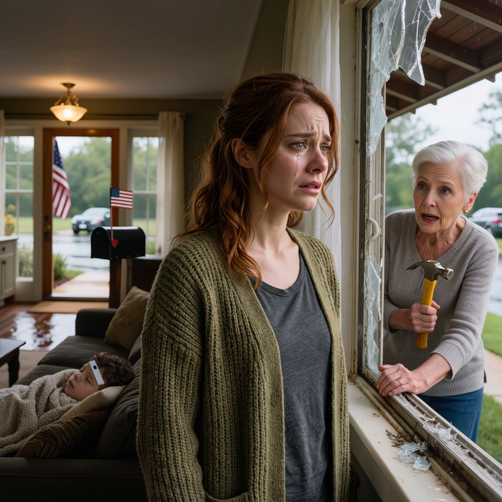 Po tym, jak mój mąż „wyjechał do Miami”, odkryłam, że zamknął mnie i nasze trzyletnie dziecko w naszym własnym domu na przedmieściach – bez zakupów, bez telefonów, bez wyjścia. Gdy gorączka mojego syna wzrosła, ukryte urządzenie przy drzwiach zaczęło piszczeć, a ostatnia osoba, której się spodziewałam, pojawiła się z młotem: moja surowa teściowa. To, co wyjawiła o jego sekretnych długach i kobiecie u jego boku, zmusiło nas do zawarcia niełatwego sojuszu – z godziną na wybór.