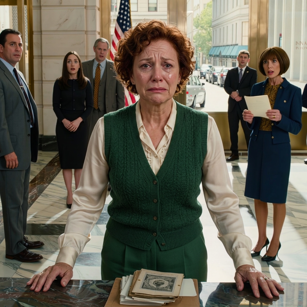 Na ślubie córki dałem jej starą książeczkę oszczędnościową. Córka wrzuciła ją do fontanny: „Mamo, czy to tylko kilka luźnych banknotów?”. Jej bogaty mąż uśmiechnął się złośliwie i dodał: „Twoja mama i tak jest tylko sprzątaczką”. Wyszedłem. Następnego ranka poszedłem do banku. Kasjer zbladł: „Proszę pani… proszę nie wychodzić”.