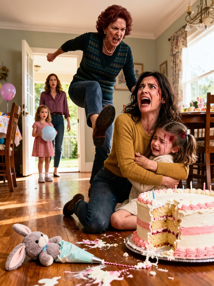 Postanowiłam pójść wcześniej, żeby pomóc mamie, która przygotowywała tort urodzinowy dla mojej siostrzenicy. Kiedy wszystko było już gotowe na stole, moja czteroletnia córka z ekscytacją podbiegła do stołu i przejechała palcem po cieście. Mama ją zobaczyła i krzyknęła: „Co za obrzydliwa dziewczyna”.