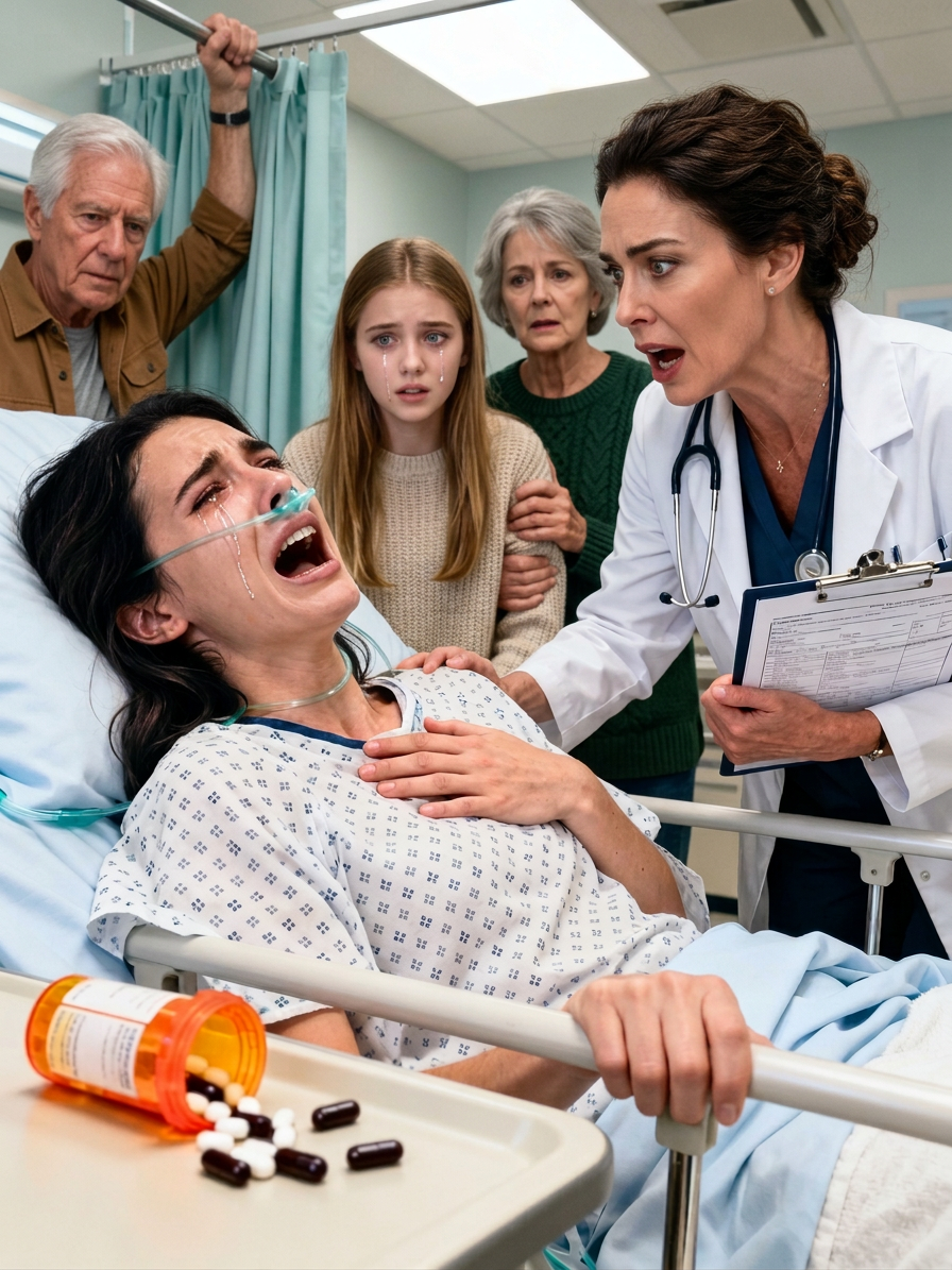 „Nie waż się im mówić o tabletkach” – powiedziała moja siostra, zastępując mi lek na serce. „Jako żart. Po tym, jak zemdlałam, rodzice błagali mnie, żebym nic nie mówiła. Kiedy przyszły wyniki toksykologii, lekarz zbladł…