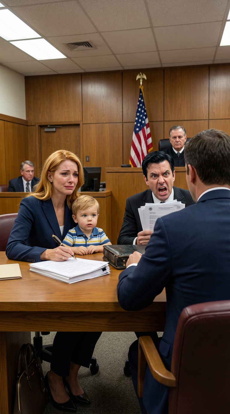 Stał w naszej kuchni i powiedział: „Chcę domu, samochodów, oszczędności – wszystkiego oprócz naszego syna”. Moja prawniczka błagała mnie, żebym walczyła, ale spojrzałam jej w oczy i wyszeptałam: „Oddaj mu wszystko”. Wszyscy myśleli, że zwariowałam. Na rozprawie końcowej mój były mąż uśmiechał się, kiedy podpisywałam wszystko… aż jego prawnik zbladł. Wtedy zdał sobie sprawę, że nic nie straciłam.