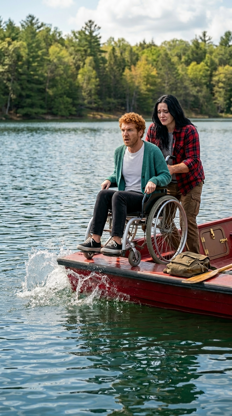 Po wypadku samochodowym, który przykuł mnie do wózka inwalidzkiego, mój mąż wkrótce zasugerował rozwód. Niespodziewanie zaproponował wycieczkę nad słynne jezioro. Zachwycona, zgodziłam się. Gdy dotarliśmy na środek jeziora, roześmiał się i powiedział: „Dzięki za 600 tysięcy dolarów z ubezpieczenia, życzę bezpiecznej podróży do piekła”, po czym wepchnął mój wózek do wody. Ale następnego dnia odebrał telefon.