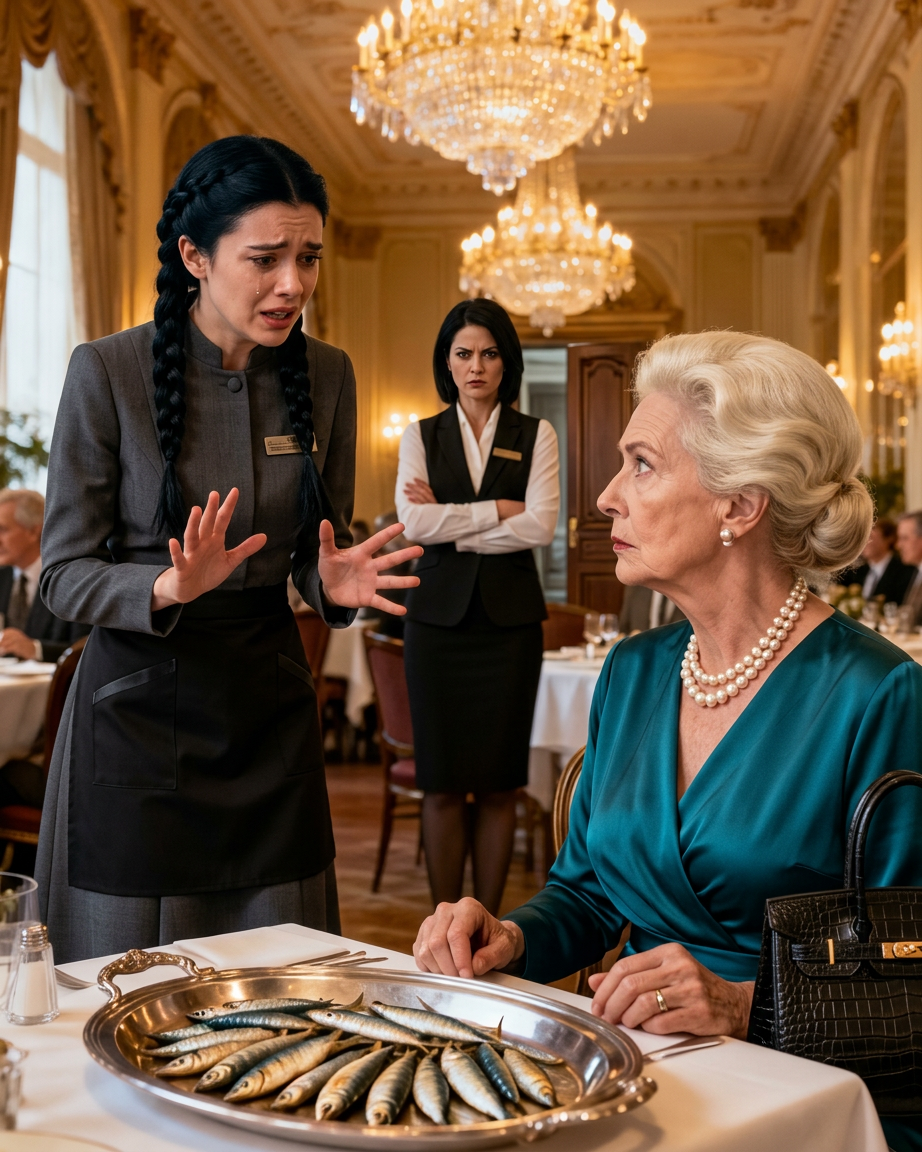 Skromna kelnerka cierpliwie obsługuje głuchą kobietę, nieświadomą, że jest matką miliardera. Kilka minut później sekret wychodzi na jaw, a restauracja zapada w osłupiałą ciszę…