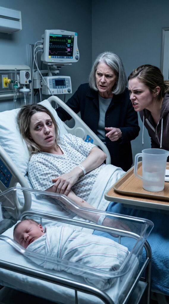 Olin juuri synnyttänyt ja pystyin tuskin nostamaan päätäni, kun sisareni ryntäsi sairaalahuoneeseeni vaatien luottokorttiani 80 000 dollarin juhliinsa. Kun kieltäydyin, hän tarttui hiuksistani ja iski pääni sängynrunkoon. Huusin, kun äitini nosti vastasyntyneen vauvani syliin, piti häntä ikkunan yli ja sihahti: “Anna meille kortti tai pudotan hänet.” Sillä hetkellä tajusin, että perheeni oli paljon vaarallisempi kuin olin koskaan kuvitellut… ja se, mitä seuraavaksi tapahtui, muutti kaiken.