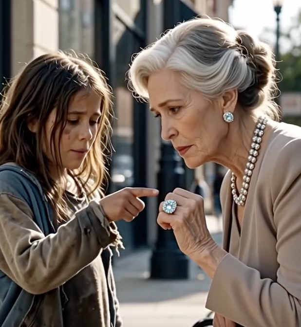 Starsza kobieta powoli się odwróciła