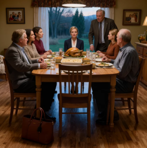 Sinä iltana, kun isäni nousi kiitospäivänä seisomaan valkoinen kirjekuori kädessään, luulin jo tietäväni, millaisen kohtauksen hän oli minulle suunnitellut, kunnes tajusin kävelleeni huoneeseen kantaen jotain, mitä hän ei ollut koskaan osannut odottaa.