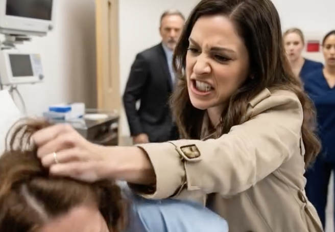 Leżałam w szpitalnym łóżku, z ręką na spuchniętym brzuchu, gdy kochanka mojego męża zerwała się na równe nogi i prychnęła: „Myślisz, że urodzenie jego dziecka uniemożliwia ci dotknięcie go?”. Zanim zdążyłam się rozpłakać, złapała mnie za włosy i pocięła. Pielęgniarki uciekły – ale wtedy w drzwiach pojawił się mój ojciec i powiedział: „Zabierz ręce z mojej córki”. W pokoju zapadła cisza. W tym momencie wszystko się zmieniło – i nie wiedziała, czyją córkę zaatakowała.