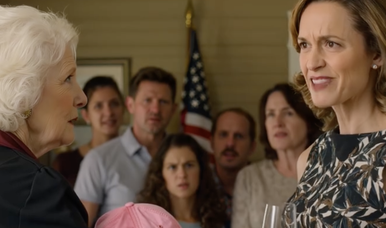 Na rodzinnym przyjęciu urodzinowym w Ohio zrobiło mi się zimno, gdy zobaczyłam moją sześcioletnią wnuczkę w różowym czepku na ogolonej głowie, moja synowa nawet podniosła kieliszek i roześmiała się, że to tylko żart, natychmiast wzięłam dziecko na ręce i wyszłam, podczas gdy mój syn krzyczał, że przesadzam, ale następnego ranka to on stał w moich drzwiach, jego głos drżał, gdy błagał mnie, żebym nie ciągnęła tego dalej