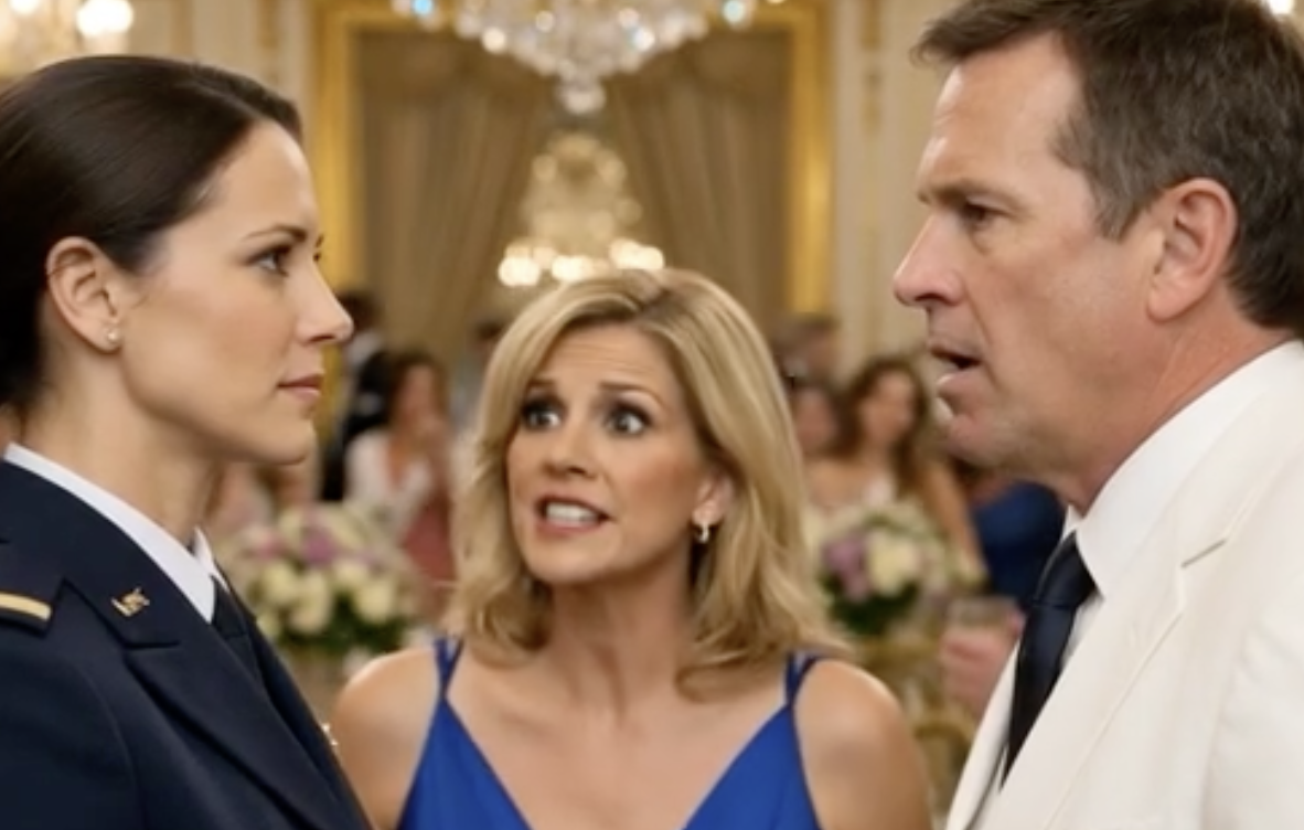 „Zmień ubranie, bo wyglądasz tandetnie!” – prychnął mój ojciec, gdy moja sukienka została zniszczona… Kilka minut później byłam już w mundurze generała.