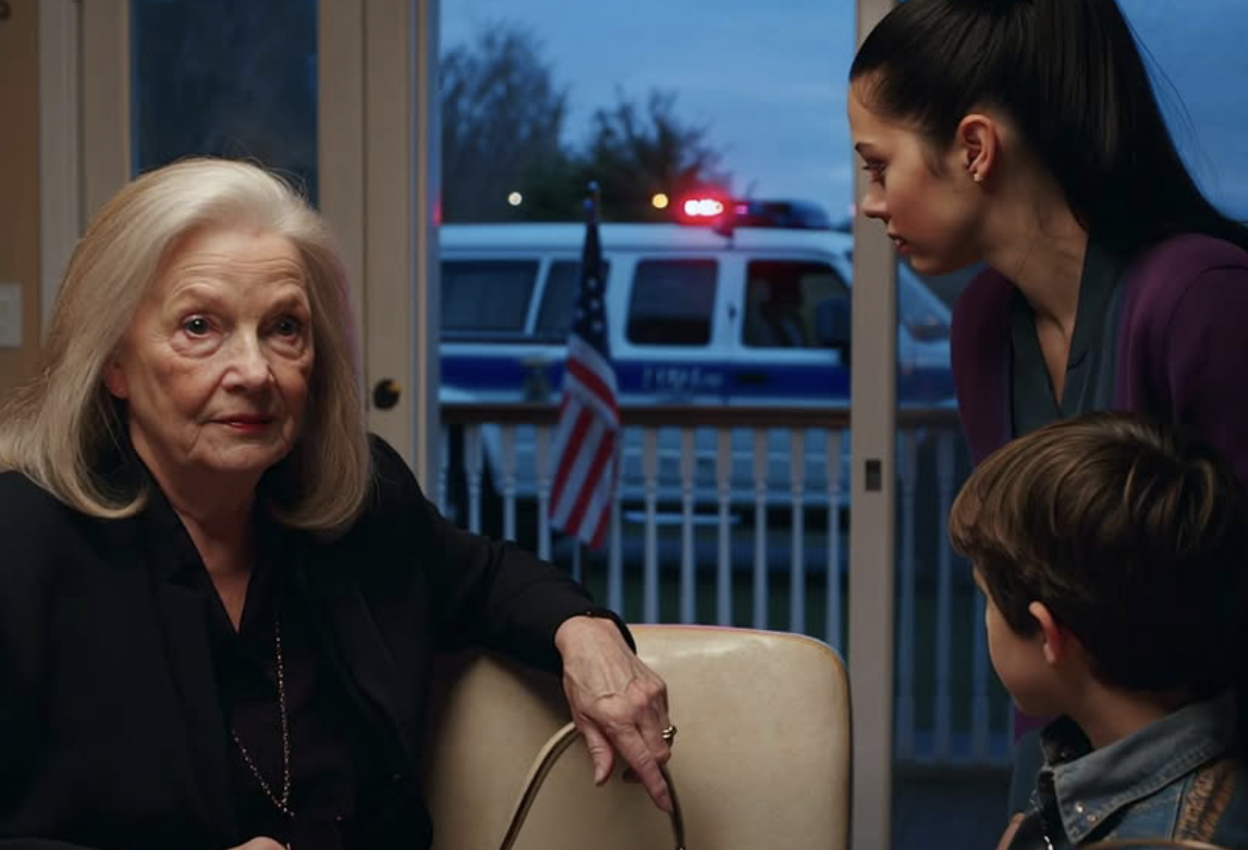 Zaprosiłam całą rodzinę na obiad, żeby porozmawiać o testamencie. Synowa zaśmiała się dziwnie wymuszonym śmiechem. Nagle wnuk mocno mnie przytulił i wyszeptał: „Babciu, mamo, włóż swój diamentowy naszyjnik do torebki”. Zamarłam, a moje dłonie i stopy zrobiły się zimne. Kiedy nikt nie patrzył, cicho wsunęłam naszyjnik z powrotem do torebki synowej. Dziesięć minut później…