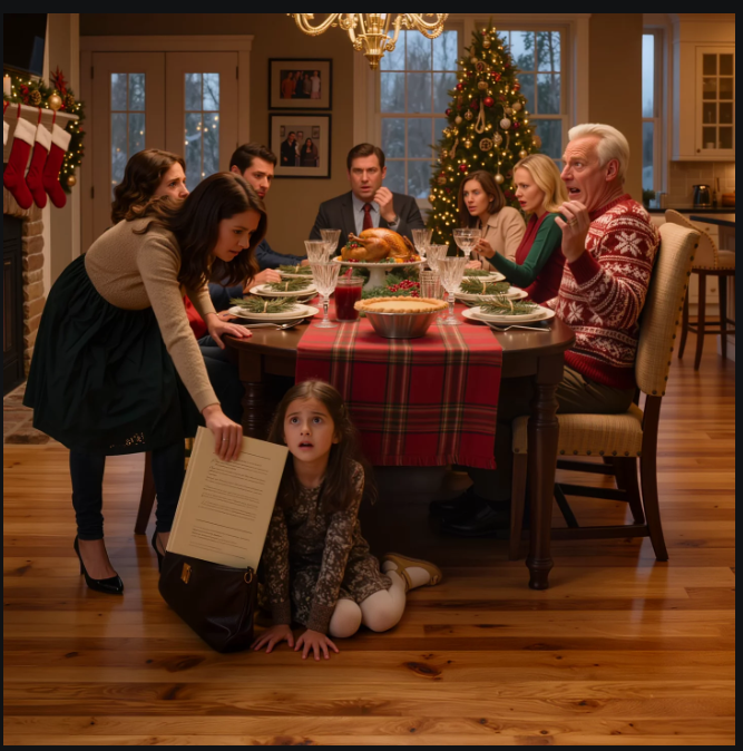 ”Isäni työnsi 9-vuotiaan tyttäreni pois joulupöydästä ja tiuskaisi: ’Tuo paikka on oikealle lapsenlapselleni’ – mutta kun laitoin yhden tavallisen virallisen kansion karpalokastikkeen ja hänen lautasensa väliin, äitini pudotti viinilasinsa, isäni kalpeni ja kaksikymmentä sukulaista, jotka olivat jättäneet lapseni kyyneleet huomiotta, näyttivät yhtäkkiä siltä kuin he tiesivät, että perheen tarina oli murtumassa.” – Uutiset