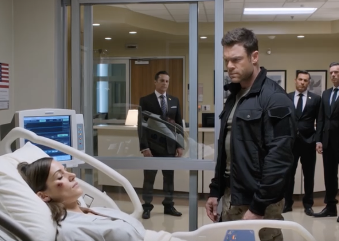 Wróciłem do domu z misji w Delcie, spodziewając się, że światło na ganku domu mojej żony zaświeci się pod koniec naszego spokojnego wieczoru. Zamiast tego zastałem otwarte drzwi wejściowe, powietrze wybielaczem wypalane, a kilka godzin później stałem na izbie przyjęć, podczas gdy lekarz powiedział ostrożnym, niemal łamiącym się głosem: „Trzydzieści jeden złamań. Poważny uraz tępy. Wielokrotne uderzenia”. Przed jej pokojem ojciec i jego siedmiu synów, w wyprasowanych koszulach i drogich zegarkach, wyglądali mniej jak zmartwiona rodzina, a bardziej jak mężczyźni, którzy uważają, że sprawa jest wreszcie zamknięta. Detektyw nazwał to sprawą rodzinną i powiedział, że mają związane ręce i nogi. Wtedy zobaczyłem dziwny ślad przy linii włosów Tessy i cała historia, którą próbowali mi wcisnąć, zaczęła się rozpadać.