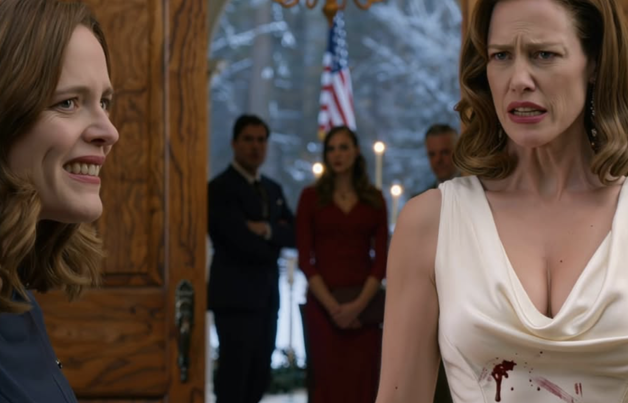 Na świątecznej gali w Hamptons przypadkowo wylałam wino na sukienkę mojej siostry. Uderzyła mnie w twarz przed 50 gośćmi i krzyknęła: „Moja sukienka za 25 000 dolarów jest zniszczona!”. Mój ojciec nawet wyrzucił otwarte drzwi w śnieg i powiedział chłodno: „Przeproś siostrę albo uciekaj stąd”. Wyszłam bez słowa… a potem, dokładnie o 8 rano następnego dnia, cała jej rodzina nagle ogarnął strach.