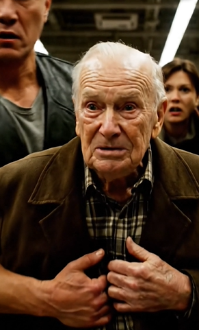 Isokokoinen moottoripyöräilijä veti yhtäkkiä hauraan iäkkään miehen ulos kiireisestä ruokakaupan kassajonosta, ja väkijoukko alkoi heti huutaa ja syyttäen häntä kiusaamisesta – tietämättä, että vanhan miehen vapisevat jalat ja hiljainen kamppailu olivat merkkejä lääketieteellisestä hätätilanteesta, jonka vain moottoripyöräilijä oli huomannut.