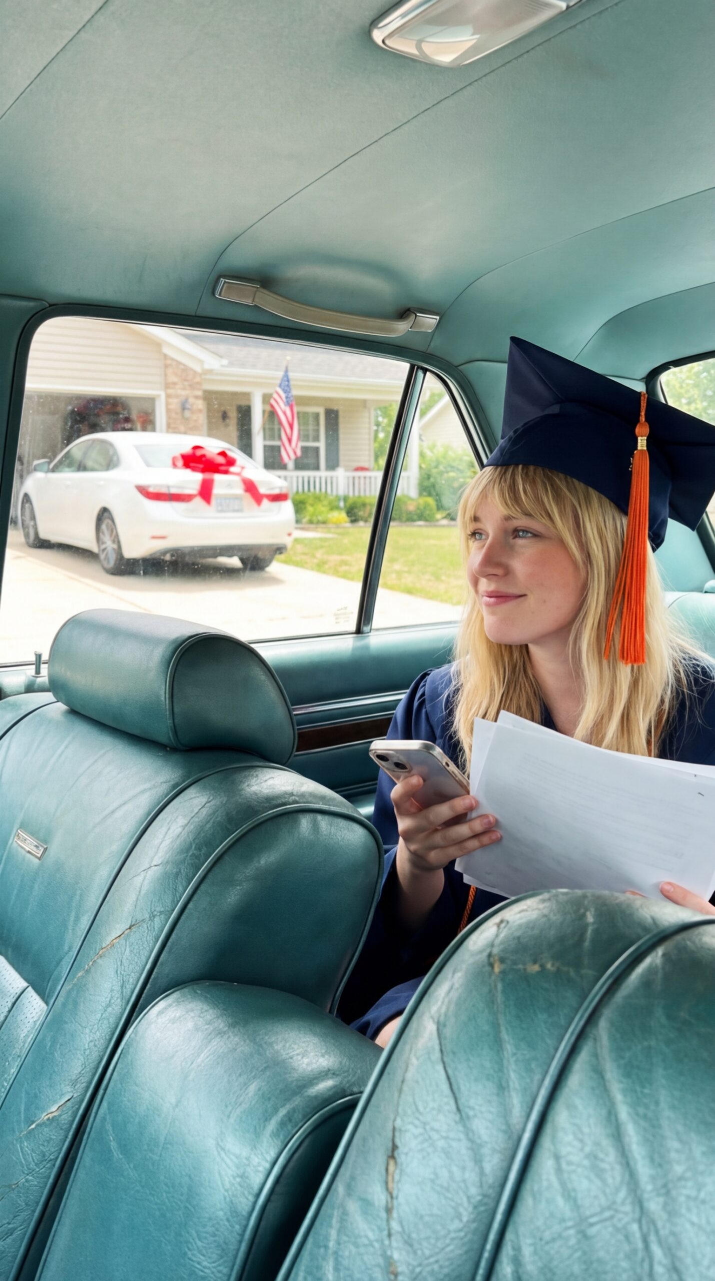 A szüleim azt mondták, hogy busszal menjek a ballagásra – miközben vettem a húgomnak egy Teslát. „Menj busszal” – mondta apa. „Az az autó a húgodé.” A ballagáson a dékán bejelentette: „És most… a legfiatalabb milliárdos végzősünk…” A szüleim abbahagyták a képzésüket. – Hírek
