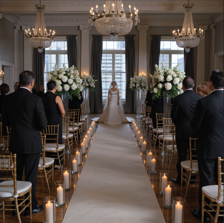 Min gullbarnssøster stjal bryllupsdatoen min, foreldrene mine valgte henne uten å nøle, og ti minutter før jeg avla ekteskapsløftene mine kom de løpende inn fra hennes festlige selskap – så stoppet de helt ved dørene da de endelig så hva jeg hadde bygget uten noen av dem – Nyheter