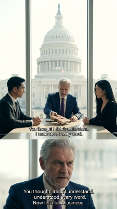 Vacsora közben a saját házamban spanyolul ostoba vén gringónak neveztek, és ott nevettek előttem, mert azt hitték, egy szót sem értek, nem tudván, hogy a mexikói határon nőttem fel. Miután hetekig csendben maradtam, mintha semmit sem hallottam volna, bementem az üzleti megbeszélésükre, csak hogy lássam, ki veszíti el előbb az uralmat az arca felett. – Hírek