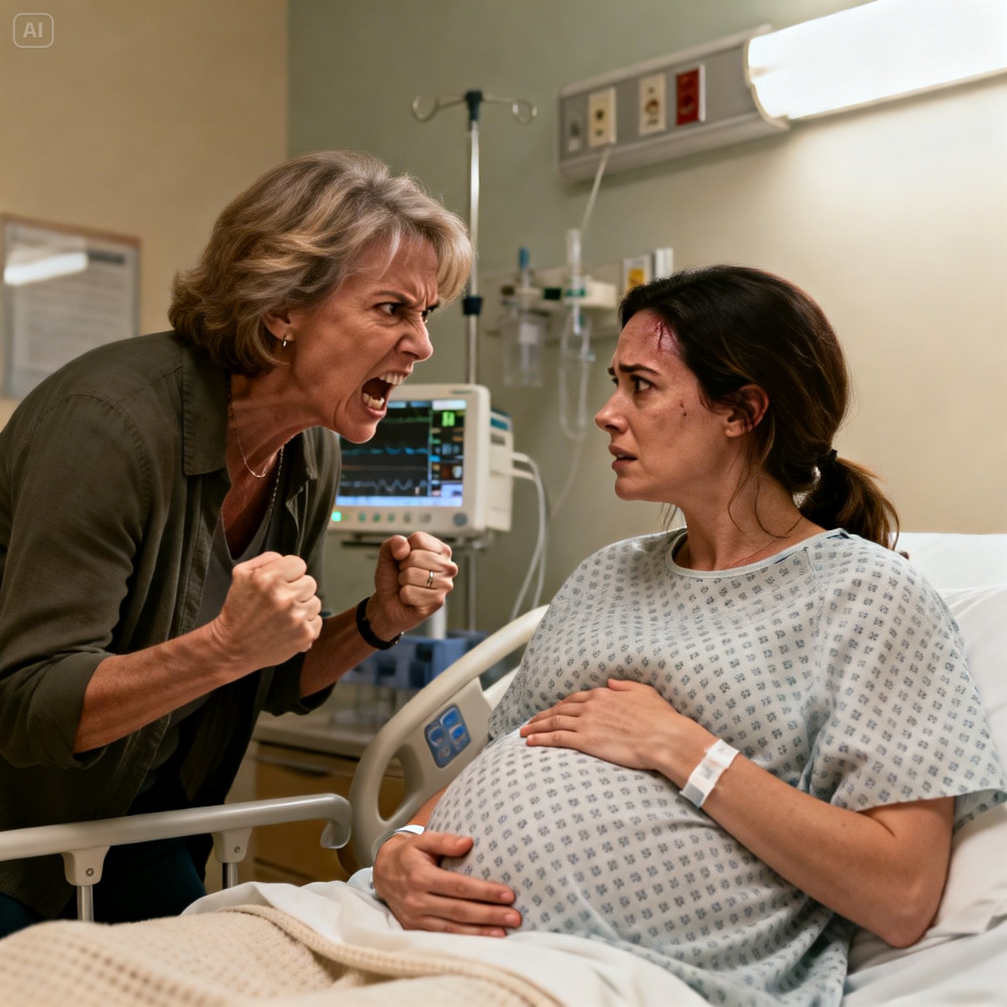 Ennen synnytystä, kun minut otettiin sairaalaan, äitini ryntäsi huoneeseeni ja huusi raivoissaan: “Anna 25 000 dollarin synnytysraha heti. Siskosi tarvitsee sitä enemmän.”