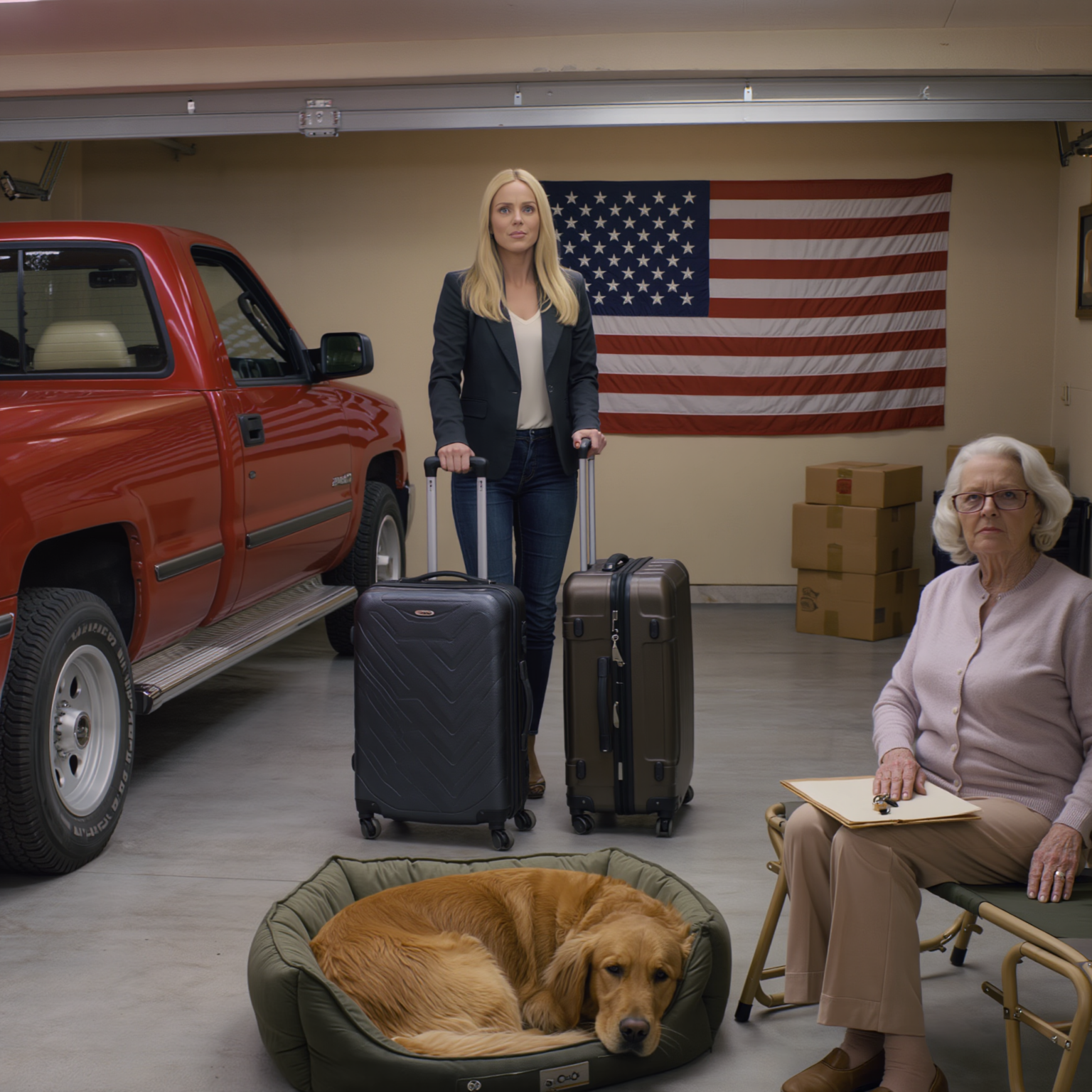 Sinä päivänä, kun mieheni kuoli, miniäni kasasi laukkuni autotalliin – tietämättömänä 19 miljoonasta dollarista ja huvilasta, jonka hän oli minulle jättänyt. Sinä yönä miniäni sanoi: “Tästä lähtien nukut autotallissa.” Aivan sen vieressä oli sänky hänen hemmotellulle koiralleen. Hymyilin vain ja vastasin pehmeästi: “Selvä” – koska hänellä ei ollut aavistustakaan, että olin kirjoittamassa sääntöjä uusiksi. Siihen mennessä, kun hän tajusi sen… kaikki oli jo muuttunut. – Uutiset