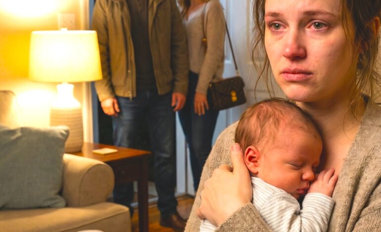 Trzy miesiące po porodzie wciąż krwawiłam, gdy drzwi wejściowe otworzyły się z trzaskiem. Mój mąż nawet nie wyglądał na winnego. Powiedział tylko, spokojny jak pogoda: „Wprowadza się. Chcę rozwodu”. Za nim rozkwitł jej uśmiech – delikatny, zadowolony z siebie, stały – jakby mój dom już należał do niej. Coś we mnie zamilkło. Sięgnęłam po długopis i podpisałam. Potem podniosłam wzrok i wyszeptałam: „Gratulacje”. Kilka miesięcy później zobaczyli mnie ponownie. Jego twarz pobladła jak papier. Przechyliłam głowę, uśmiechnęłam się i zapytałam: „Tęskniła za mną?”.