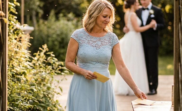 A fiam esküvőjén a menyasszony a konyha bejáratához ültetett – elmosolyodtam, visszavettem a 25 000 dolláromat, és elsétáltam.