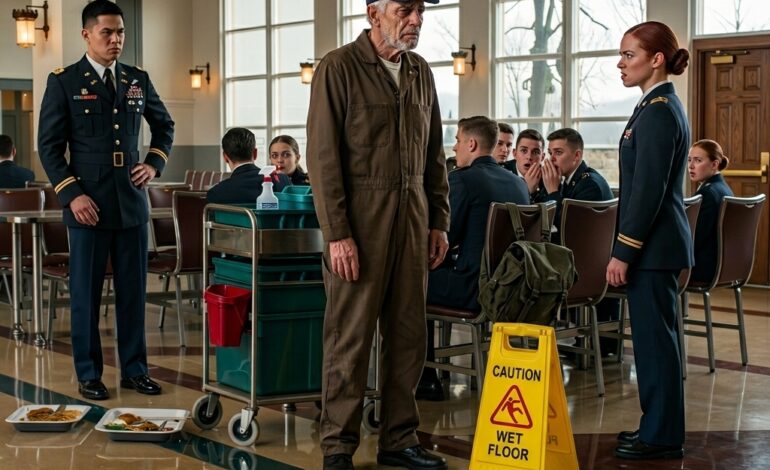 Stary mężczyzna ostrożnie przechodził przez bałagan, jego ruchy były pewne i precyzyjne. Jeśli zauważył gorąco na jego twarzy lub dziesiątki spojrzeń skierowanych na niego, nie dał po sobie żadnego znaku. Pracował wokół wypolerowanych czarnych butów i nóg krzeseł, jakby to wszystko było kolejnym rozlaniem się w kolejnym poranku.