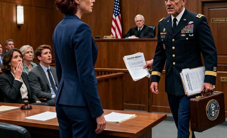 Postanowienie awaryjne brzmiało: ‘oskarżony będzie zeznawał sam. Nie wolno przyjmować biegłych. Brat dodał: “Przyjaciel sędzia mamy przewodniczy. Nic nie powiedziałem. Na przesłuchaniu wszedł mężczyzna w mundurze: ‘Wysoki Sądzie, jestem pułkownik James Wright, łącznik Departamentu Obrony. Jestem tu w sprawie tajnych kontraktów rządowych pani Anderson wartych 53 miliony dolarów…’ Twarz siostry zbladła, bo…