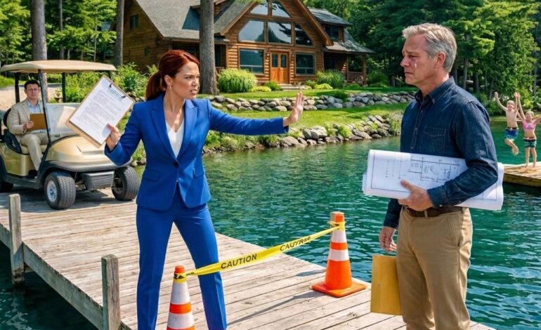 Rano kobieta z gwizdkiem próbowała zrzucić przyjaciół mojej córki z naszego jeziora i wywołała bójkę o majątek, która kosztowała ją wszystko