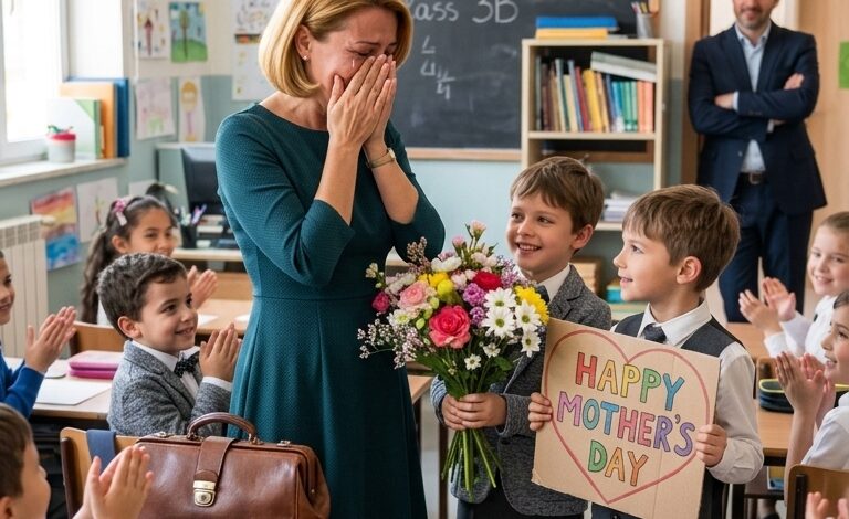 Bliźniaki miliardera zaprosiły pokojówkę do świętowania Dnia Matki — to, co zobaczył, odebrało mu mowę.