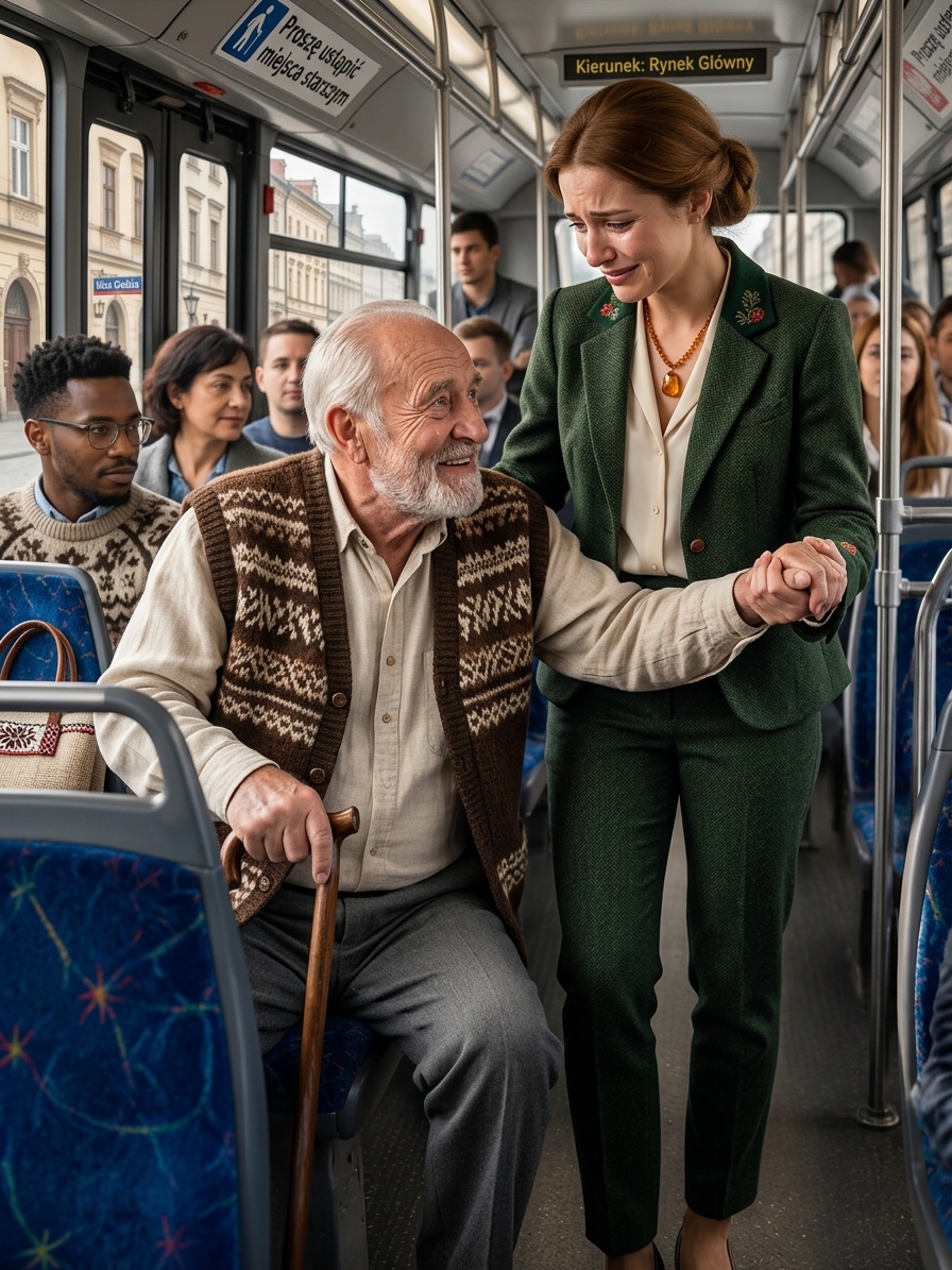 Mój mąż wcisnął mi w ręce papiery rozwodowe w sądzie i nazwał mnie “bezużyteczną żoną jeżdżącą autobusem” — potem wyśmiewał starego pana, którego właśnie uratowałam, nie wiedząc, że każdy prawnik w budynku boi się jego nazwiska.