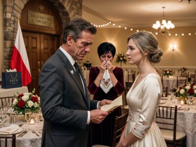 Podczas ceremonii siedziałam cicho obok Olivii. Gdy urzędnik zapytał, kto ją odprowadzi do ołtarza, Grace oplotła ramię z Jeremym i promieniała. Nie wspomniała o mnie, ani spojrzenia.