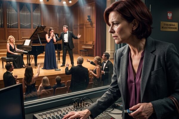 Podczas recitalu konserwatoryjnego mojej córki jej mąż położył ją pod światłami i powiedział każdemu darczyńcy w pokoju, że splagiatowała całe swoje dzieło. Jego kochanka siedziała przy fortepianie w sukni koncertowej mojej córki, uśmiechając się, jakby brawa należały do niej. Ręce mojej córki drżały tak gwałtownie, że ledwo mogła uchwycić mikrofon. Nie wtargnęłam na scenę. Poszłam do kabiny dźwiękowej, bo nagranie studyjne udowodniło, kto ukradł jej muzykę, grant i przyszłość… – Royals