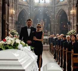 Stałam obok trumny mojej siostry, jedną ręką trzymając maleńką wstążkę trumny przeznaczoną dla dziecka, którego nigdy nie mogła trzymać, gdy jej mąż wszedł z kochanką u ramienia.